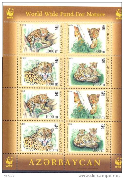 2005. Azerbaijan, WWF, Caucasus Leopard, Sheetlet,   Mint/** - Azerbaïdjan