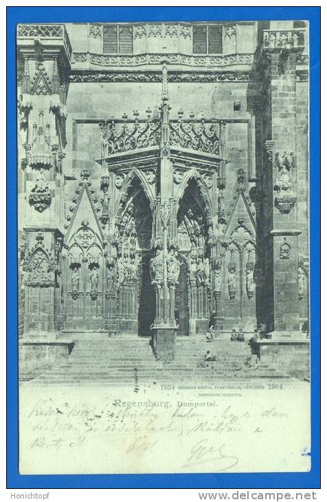 Deutschland; Regensburg; Dom; Portal; 1905 - Regensburg