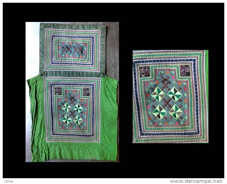 Textile Traditionnel H´mong / Vintage Hmong Textile Baby Carrier - Alfombras & Tapiceria