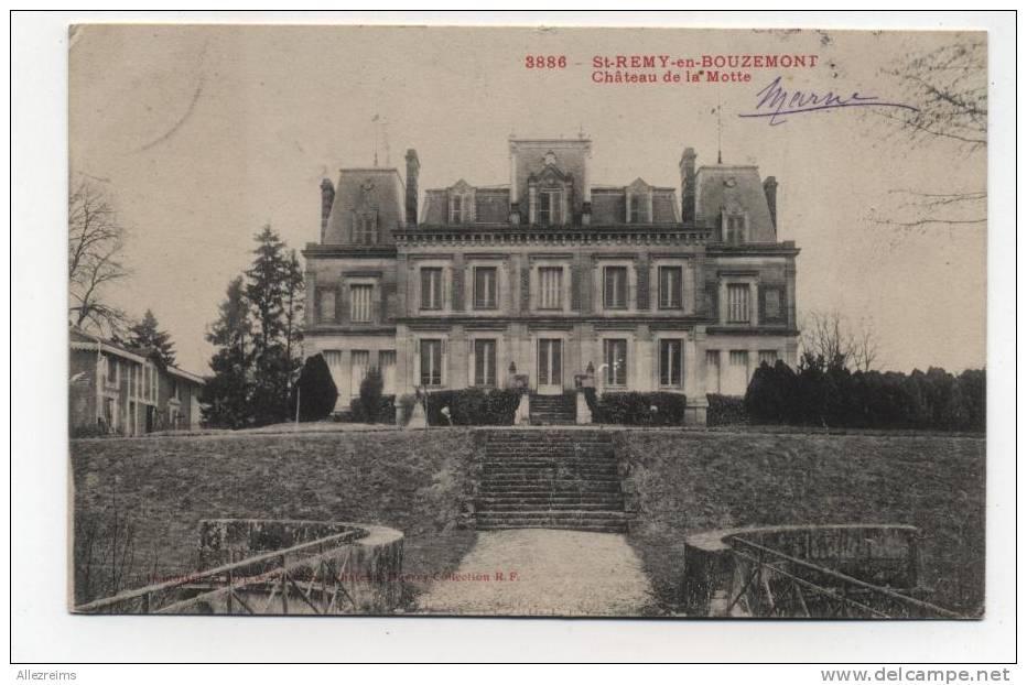 CPA 51 :  ST REMY En BOUZEMONT    Le Château De La Motte     A   VOIR   !!!!! - Saint Remy En Bouzemont