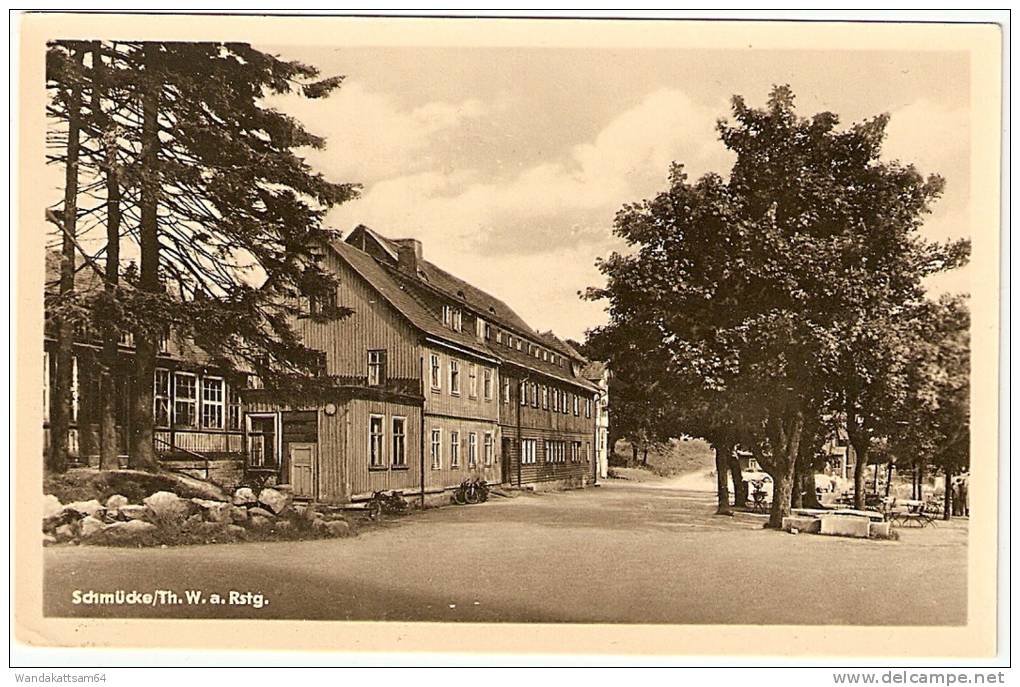 AK 2755 Schmücke/Th. W. A. Rstg. Erholungsheim Eisenwerke West HAND FOTO Aufnahme U. Verlag R. Bechstein, Ilmenau I. Thü - Sömmerda