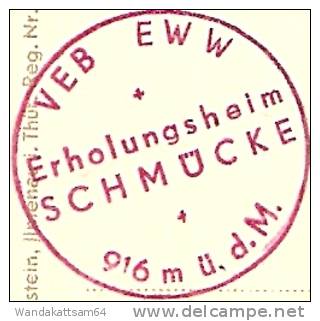 AK 2755 Schmücke/Th. W. A. Rstg. Erholungsheim Eisenwerke West HAND FOTO Aufnahme U. Verlag R. Bechstein, Ilmenau I. Thü - Sömmerda