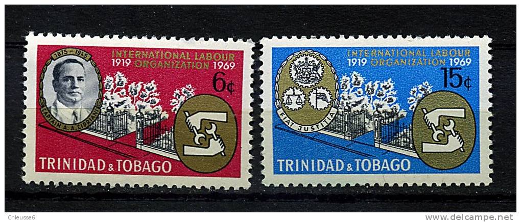 Trinité ** N° 247/248 - Cinquantenaire De L'O.I.T. - Trinité & Tobago (1962-...)