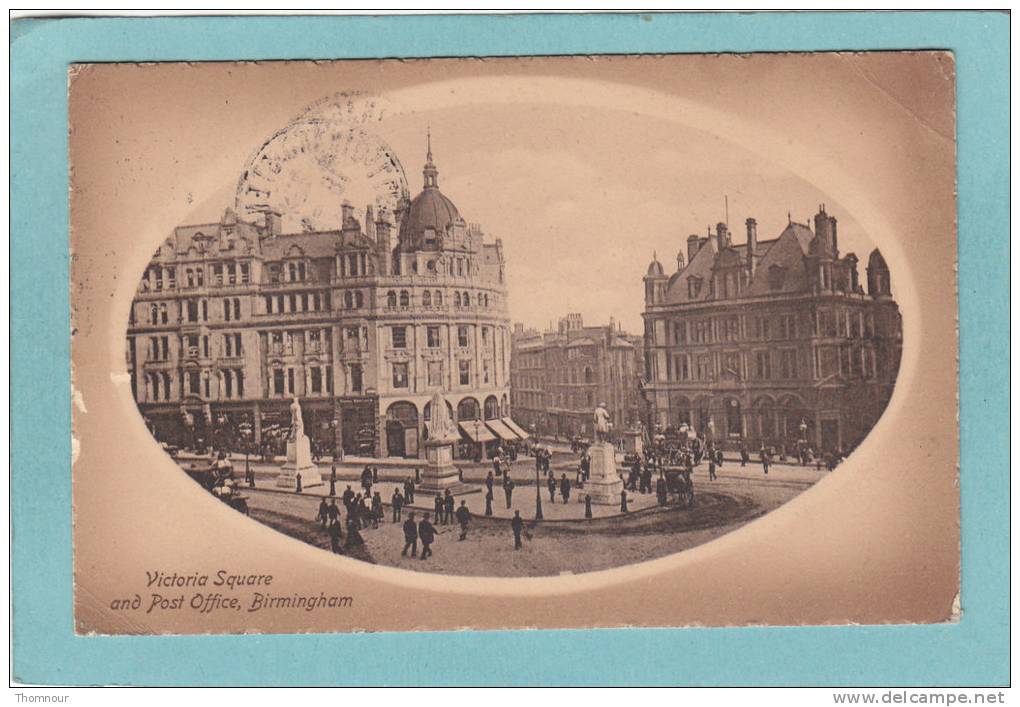 BIRMINGHAM  -  Victoria  Square  And  Post  Office  -  1912  - - Birmingham
