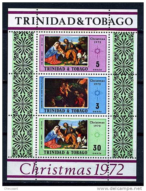 S	Trinité ** Bloc N° 6 - Noël. Tableaux - Trinidad & Tobago (1962-...)