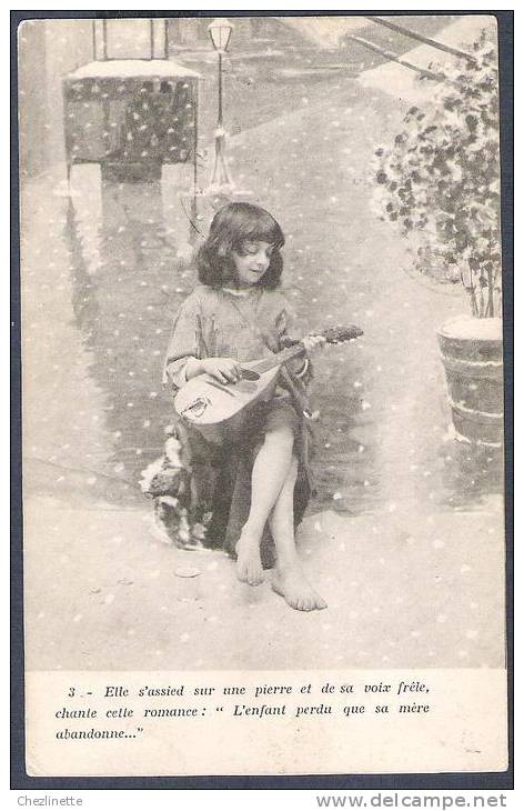 CPA 1904 - ENFANT FILLETTE MANDOLINE - SERIE LA MENDIANTE DU PANTHEON - N°3 - - Collezioni & Lotti