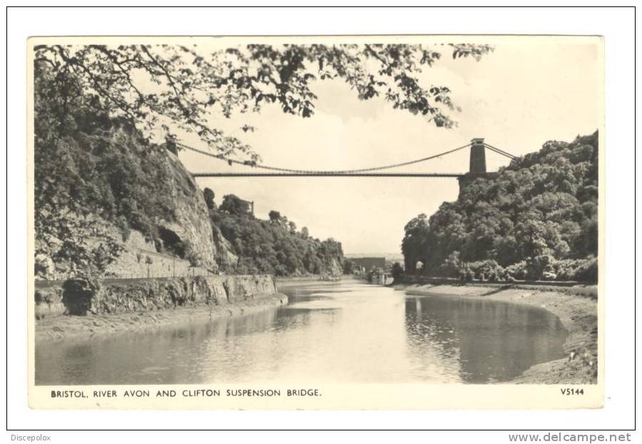 G1444 Bristol - Clifton Suspence Bridge - River Avon - Old Mini Card / Non Viaggiata - Bristol