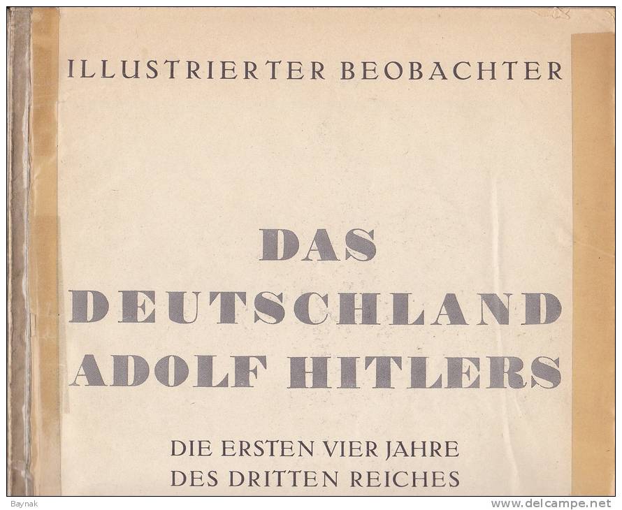 THIRD REICH  -  ILLUSTRIERTER BEOBACHTER  -   128 PAGES  -  ANTI JEWISH PROPAGANDA,  Kdf BAUT SCHIFFE, SIEDLUNGEN, - Duits