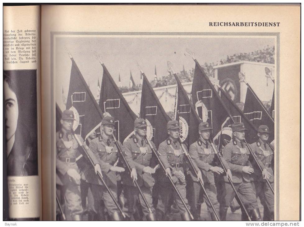 THIRD REICH  -  ILLUSTRIERTER BEOBACHTER  -   128 PAGES  -  ANTI JEWISH PROPAGANDA,  Kdf BAUT SCHIFFE, SIEDLUNGEN,