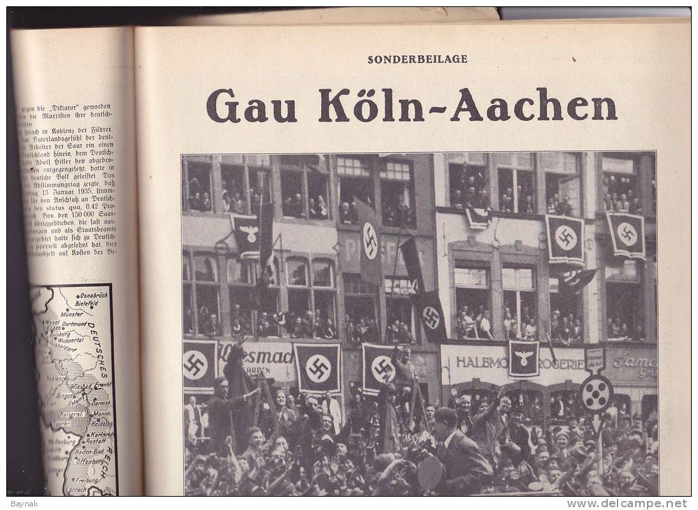 THIRD REICH  -  ILLUSTRIERTER BEOBACHTER  -   128 PAGES  -  ANTI JEWISH PROPAGANDA,  Kdf BAUT SCHIFFE, SIEDLUNGEN,