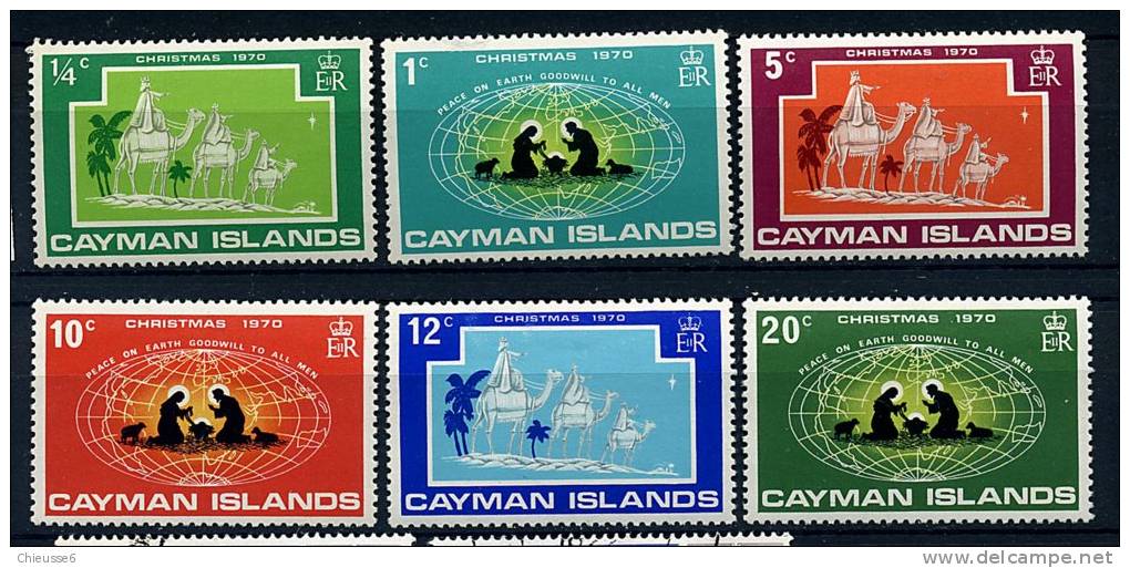 S	Iles Caïmanes ** N° 279 à 284 - Noël - Cayman (Isole)