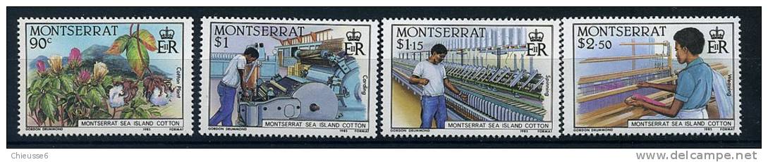 S	Montserrat ** N° 577 à 580 - Industrie Cotonnière - Montserrat