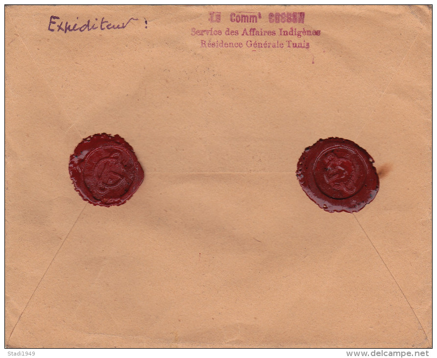 Registered Letter Tunis To Vienna 1932 (524) - Tunesien (1956-...)