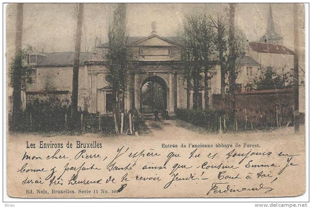 Souvenir De Bruxelles Entrée De L'ancienne Abbaye De Forest - Forest - Vorst