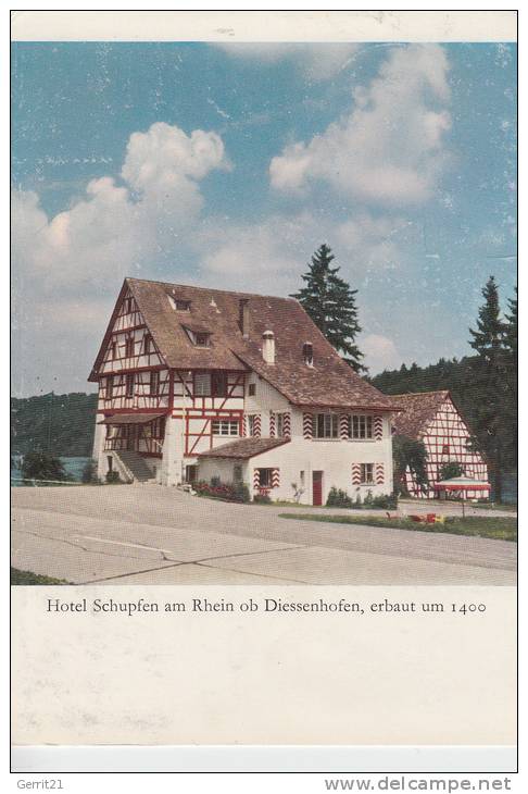 CH 8253 DIESSENHOFEN, Hotel Schupfen 1960 - Diessenhofen