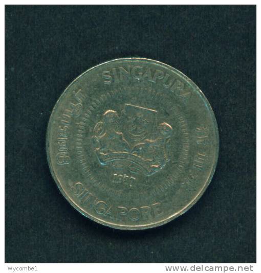 SINGAPORE  -  1987  50 Cents  Circulated As Scan - Singapore