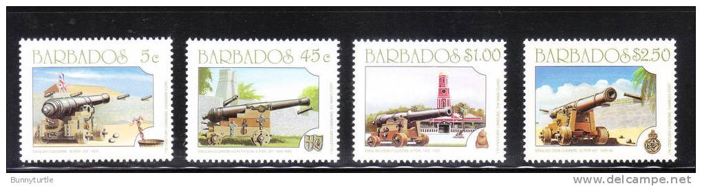 Barbados 1993 Cannon Weapon Gun Fort MNH - Barbados (1966-...)