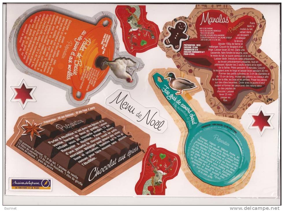 10  Magnets Grands Modeles - Recettes De  Cuisine - Reklame