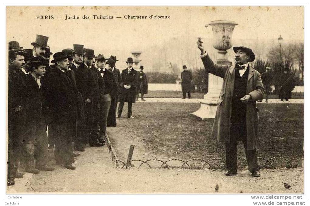 75 - PARIS - Le Charmeur D'oiseaux Aux Tuileries - Dos Non Divisé - Straßenhandel Und Kleingewerbe