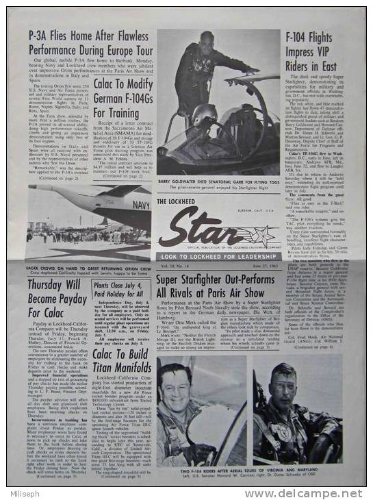 The LOCKEED STAR - N° 14 - 1963  (2925) - Aviation