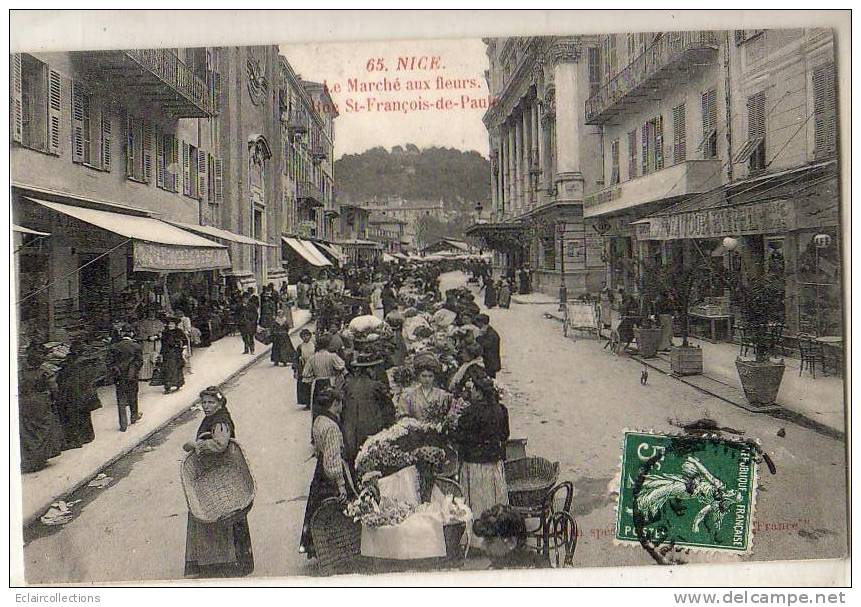 Nice    06   Marché Aux Fleurs     Rue St  François De Paul - Other & Unclassified