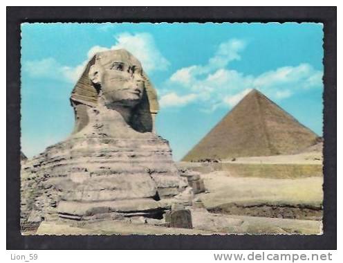 130477 / THE GREAT SPHINX OF GIZA  AND KEOPS PYRAMID -  Egypt Egypte Agypten Egitto Egipto - Sphinx