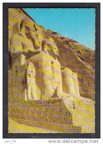 130483 / ABU SIMBEL - STATUES OF RAMSES IN FRONT OF THE GREAT TEMPLE -  Egypt Egypte Agypten Egitto Egipto - Tempels Van Aboe Simbel