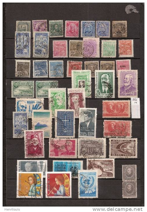 BRESIL  Lot De Timbres Oblitérés  ( Ref 296 ) - Mezclas (max 999 Sellos)