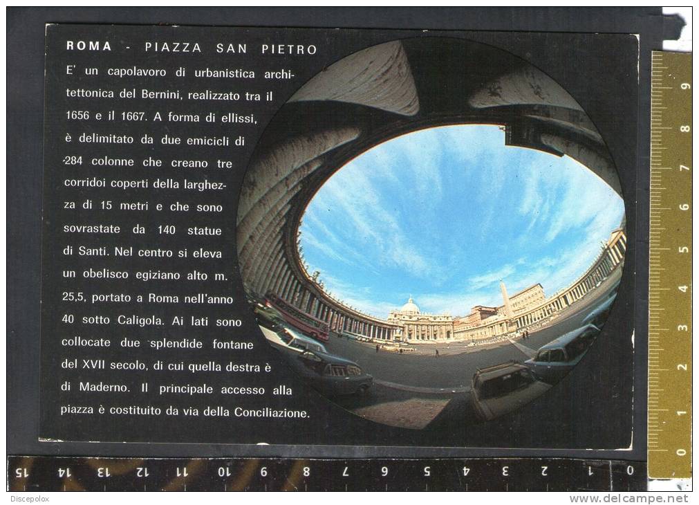 D1904 Roma Piazza S. Pietro Con Informazioni - Auto, Car, Voitures / Valigi Editore Terni - San Pietro
