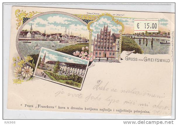 GERMANY GREIFSWALD  Nice Postcard - Greifswald