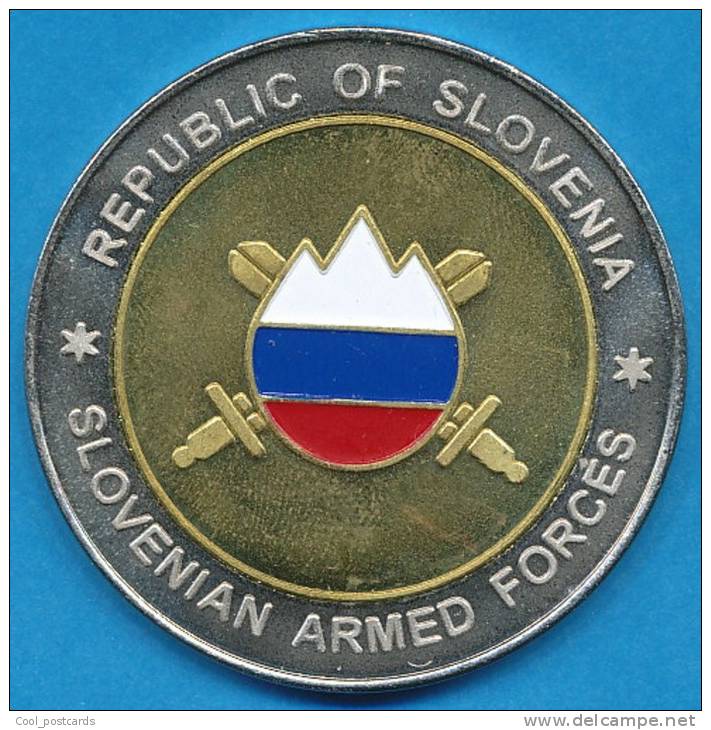 SLOVENIA, SLOVENIAN ARMY,  1ST SAF BRIGADE, MILITARY TOKEN, JETON MILITAIRE, GETONE MILITARE, RARE! - Altri & Non Classificati