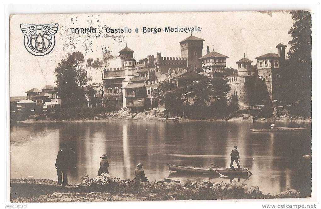 Torino - Castello E Borge Medioevale. Fabbricca Automobli. Salon De L´Automobille Paris 1906. Publicidade. Turim. Turin. - Castello Del Valentino