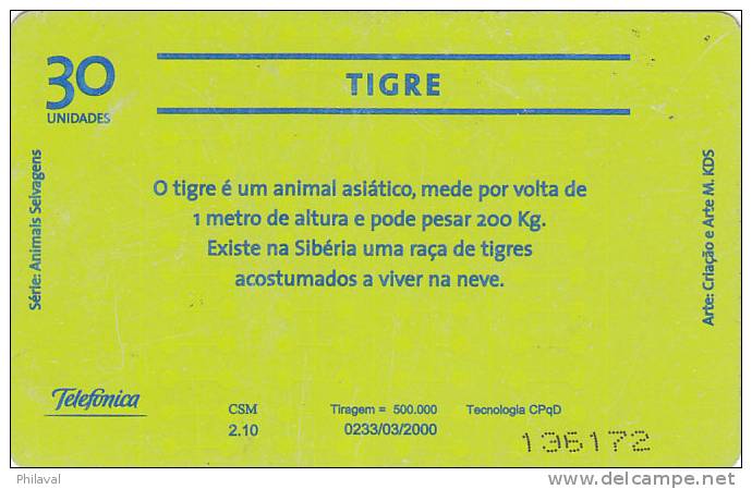 Télécarte - Taxcard : Tigres De Sibérie - Jungle