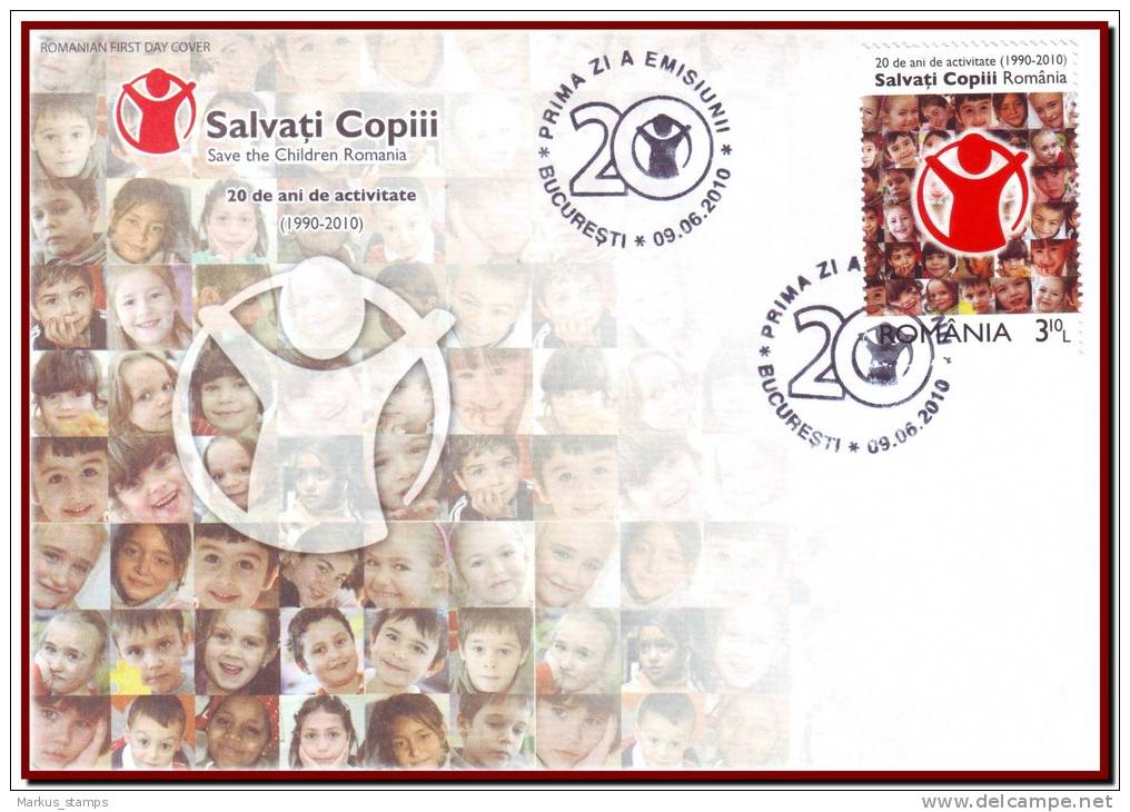 Romania 2010 - Save The Children 20th Anniversary, Mi 6444, UNICEF - UNICEF