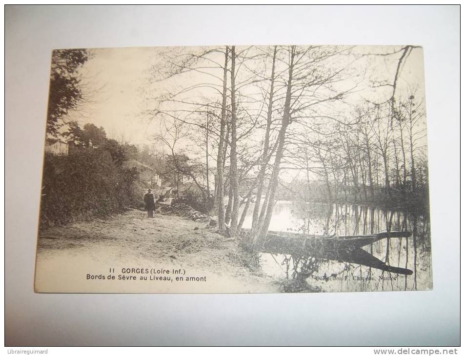 2ksu - CPA  - GORGES - Bords De Sèvre Au Liveau, En Amont  - [44] Loire-Atlantique - Gorges