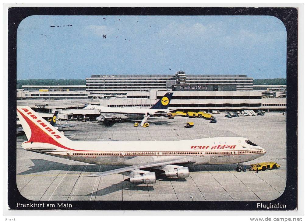 TRANSPORT AERODROMES FRANKFURT AM MAIN GERMANY BIG POSTCARD 1981. - Aerodrome