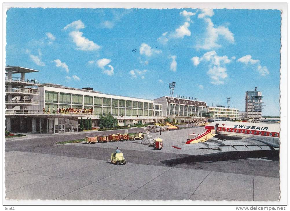 TRANSPORT AERODROMES SCHWECHAT WIEN AUSTRIA BIG POSTCARD - Aerodrome