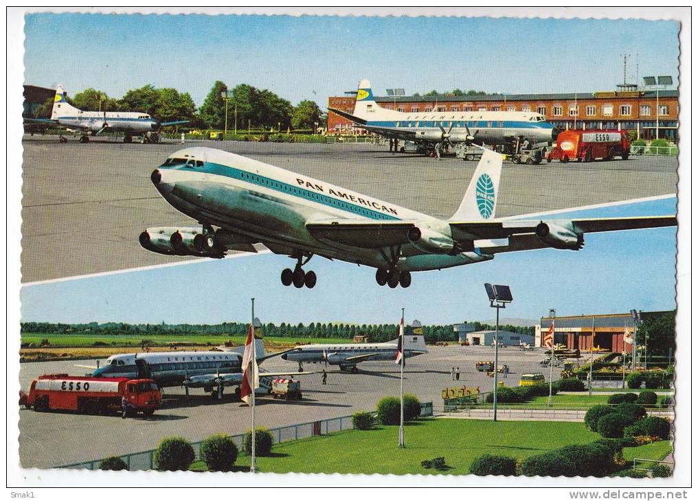 TRANSPORT AERODROMES BREMEN GERMANY BIG POSTCARD - Aerodrome