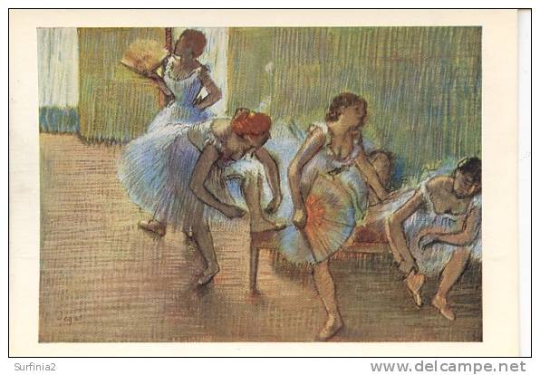 EDGAR DEGAS - DANSEUSES SUR UNE BANQUETTE - Paintings