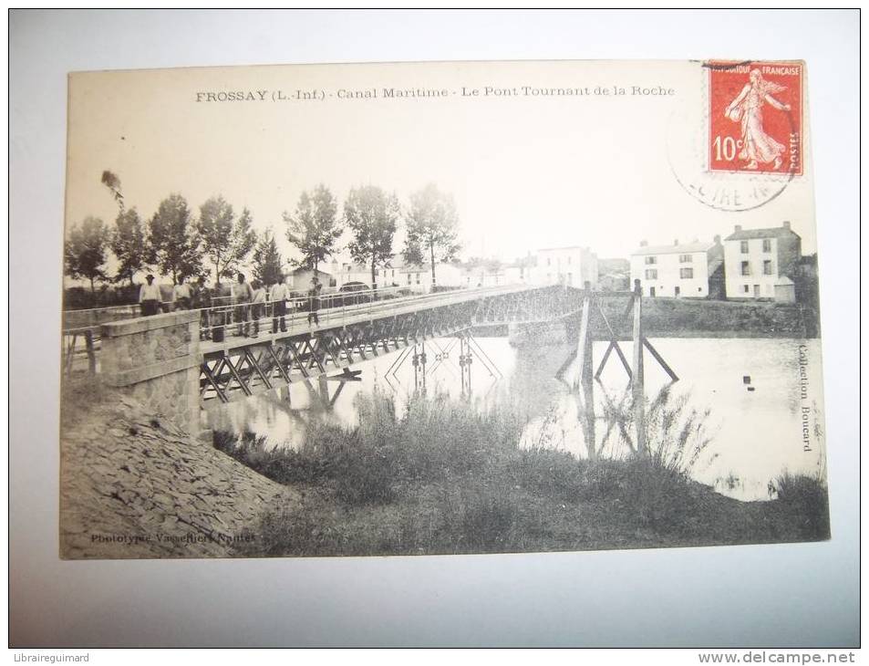 2ktb - CPA  - FROSSAY - Canal Maritime - Le Pont Tournant De La Roche - [44] Loire-Atlantique - Frossay