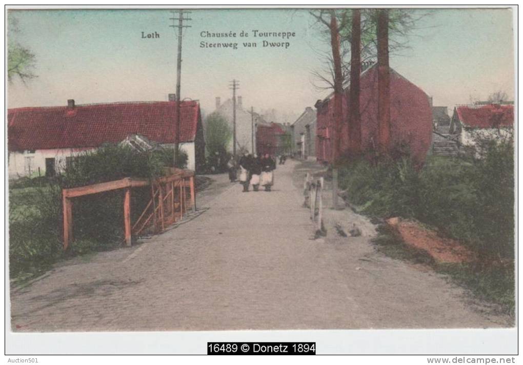 16489g STEENWEG Van DWORP - Chaussée De Tourneppe - Loth  - 1922 - Colorisée - Beersel