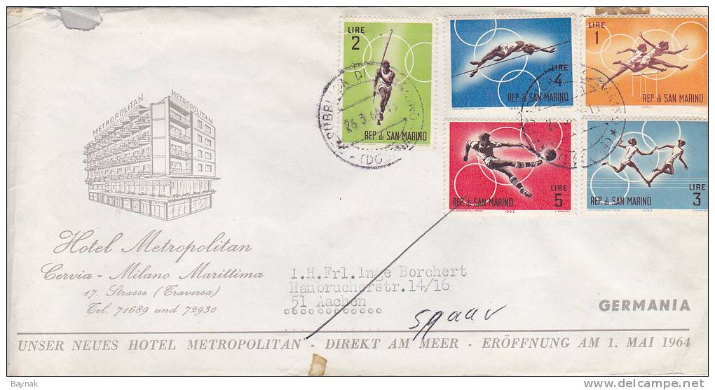 2X  LETTER  -  OLYMPIADE - Storia Postale
