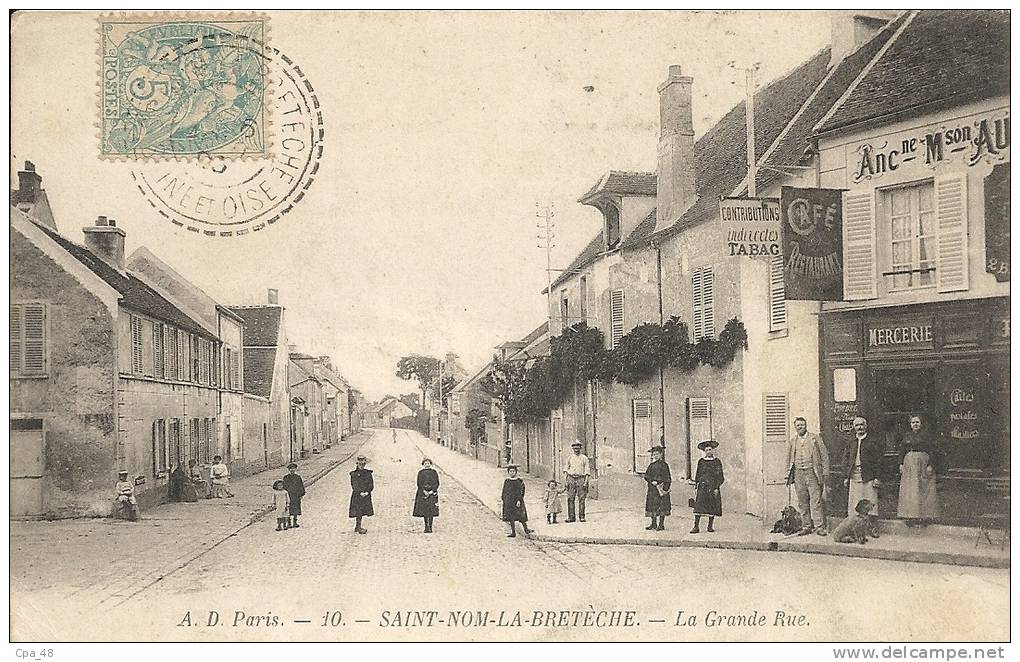 Yvelines- Saint-Nom-la-Bretèche -La Grande Rue. - St. Nom La Breteche