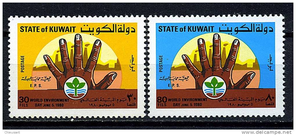 S	Kuwait ** N° 842/843 - Journée Pour La Protection De L'environnement - Koeweit