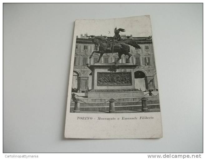 Torino  Monumento A Emanuele Filiberto - Otros Monumentos Y Edificios