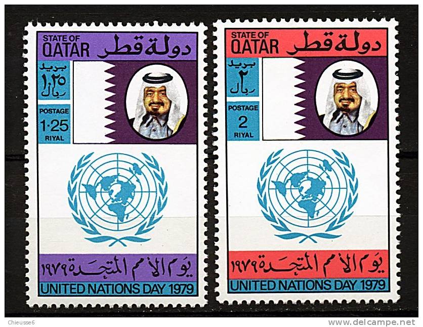 S	Qatar ** N° 412/413 - Journée Des Nations Unies - Qatar