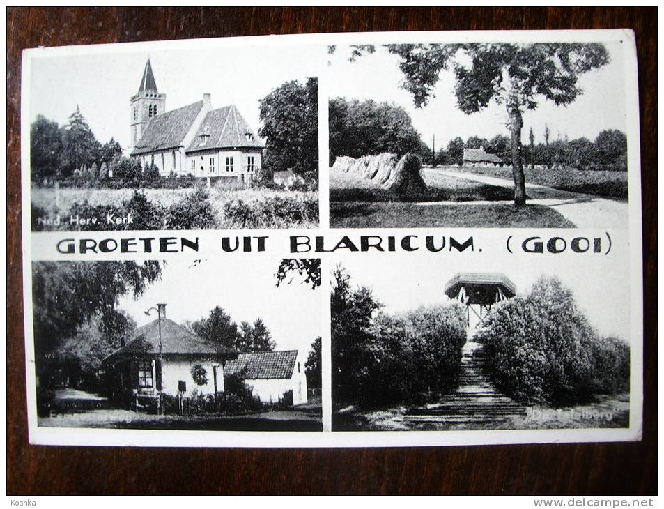 BLARICUM - Verzonden +/- 1959 - Groeten Uit - J. Vos -  Lot VO 1 - Laren (NH)