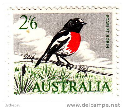 Australia MNH Scott #372 2sh6p Scarlet Robin - Neufs