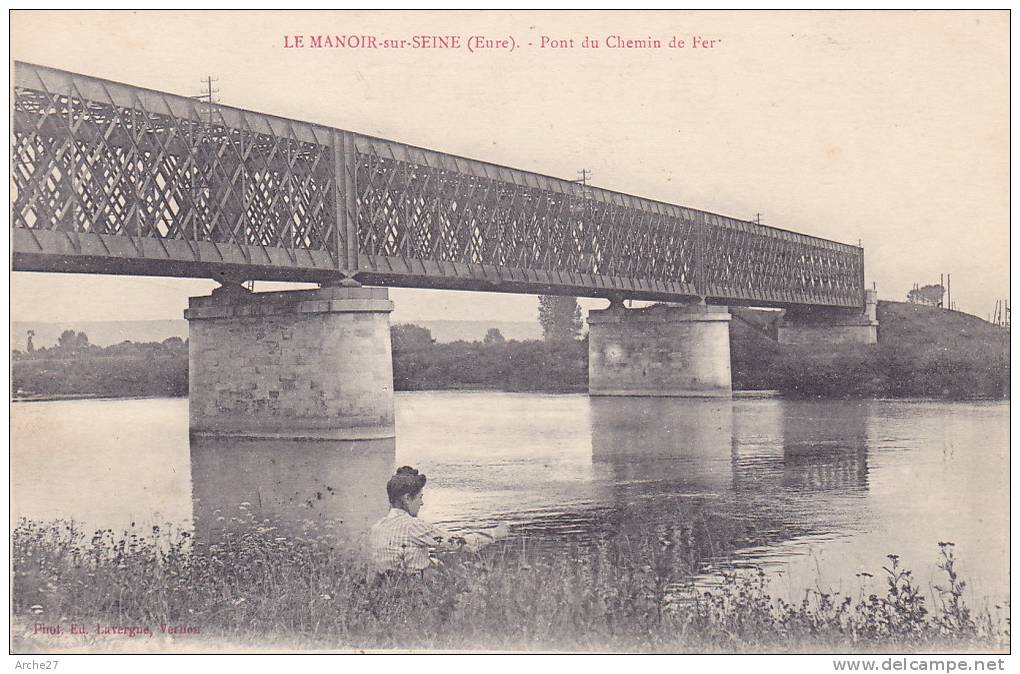 CPA - 27 - LE MANOIR SUR SEINE - Pont Du Chemin De Fer - Le Manoir