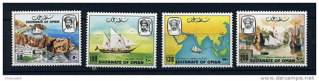 S	Oman ** N° 199 à 202 - Le Voyage De Sindbad Le Marin - Omán